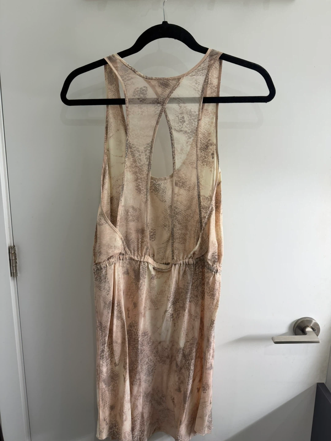 Aritzia 100% Silk Sleeveless Snake Print Dress - Medium - photo 4