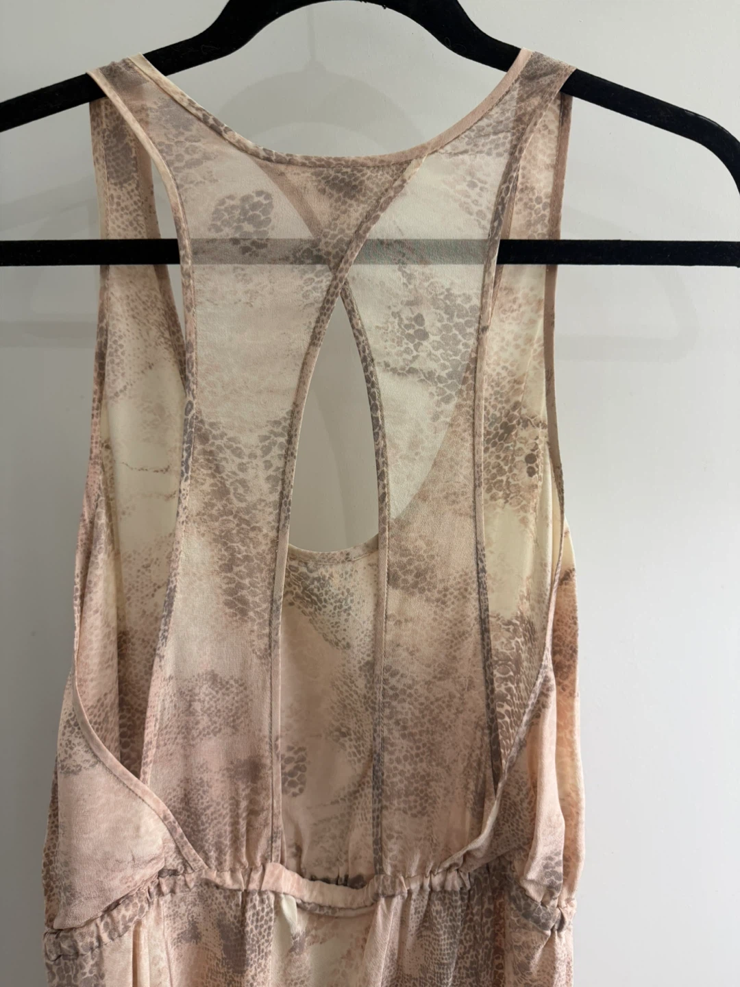 Aritzia 100% Silk Sleeveless Snake Print Dress - Medium - photo 5