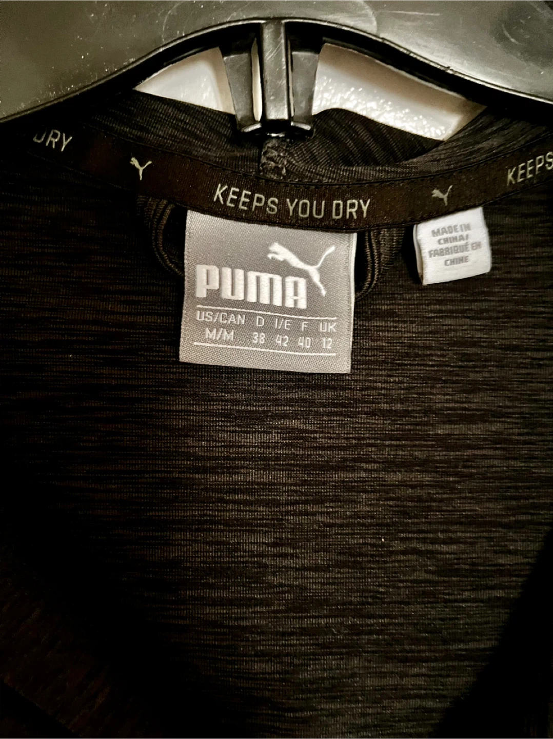 Puma Women's Ash Black cropped Full Zip Hoodie Jacket M/M - photo 4
