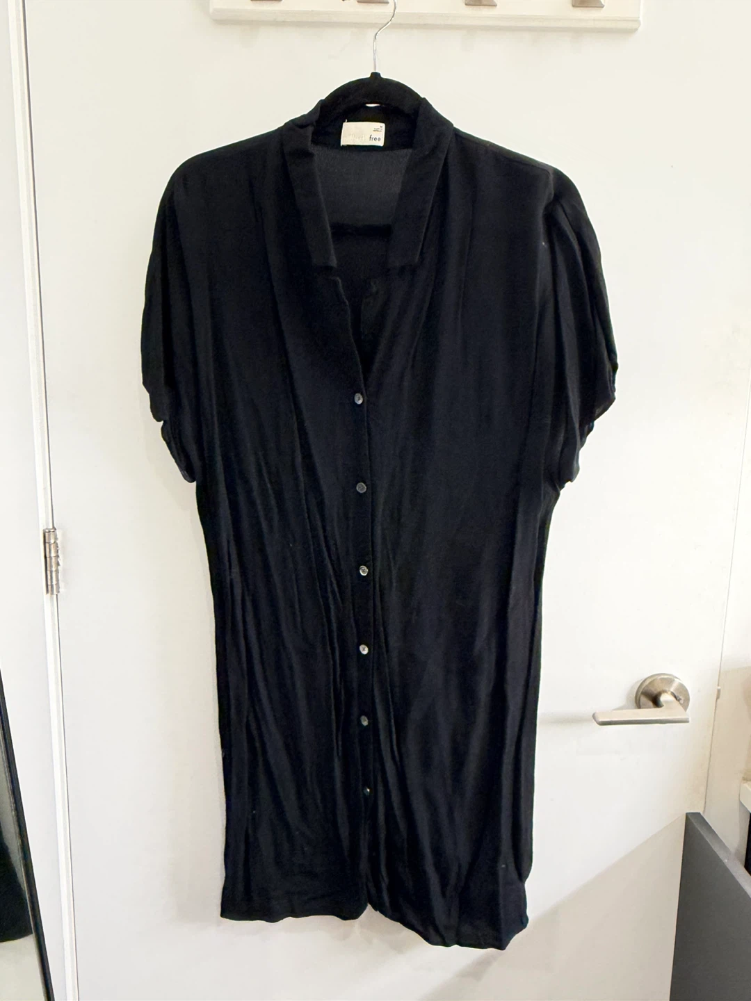 Aritzia black collared dress size M