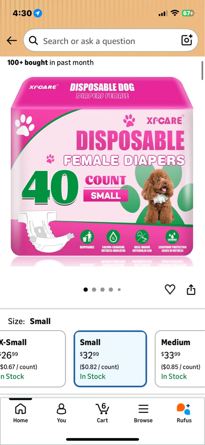 Small Dog Diapers - photo 3