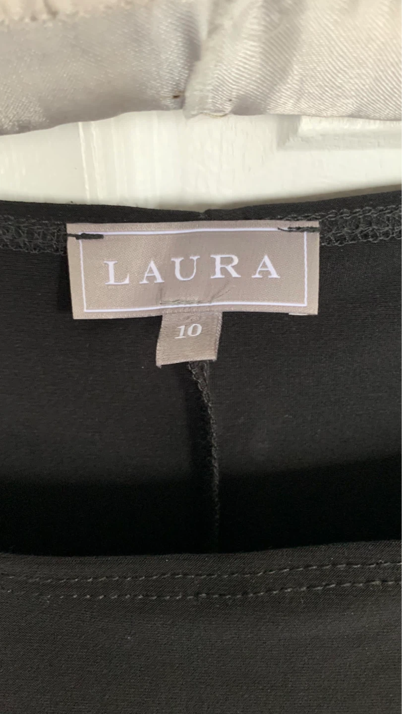 LAURA Black Dress - Size 10 - photo 3