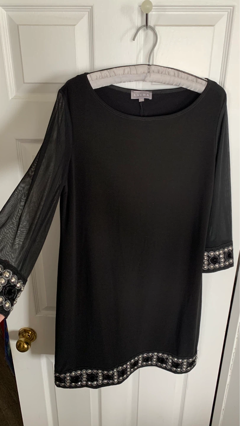 LAURA Black Dress - Size 10