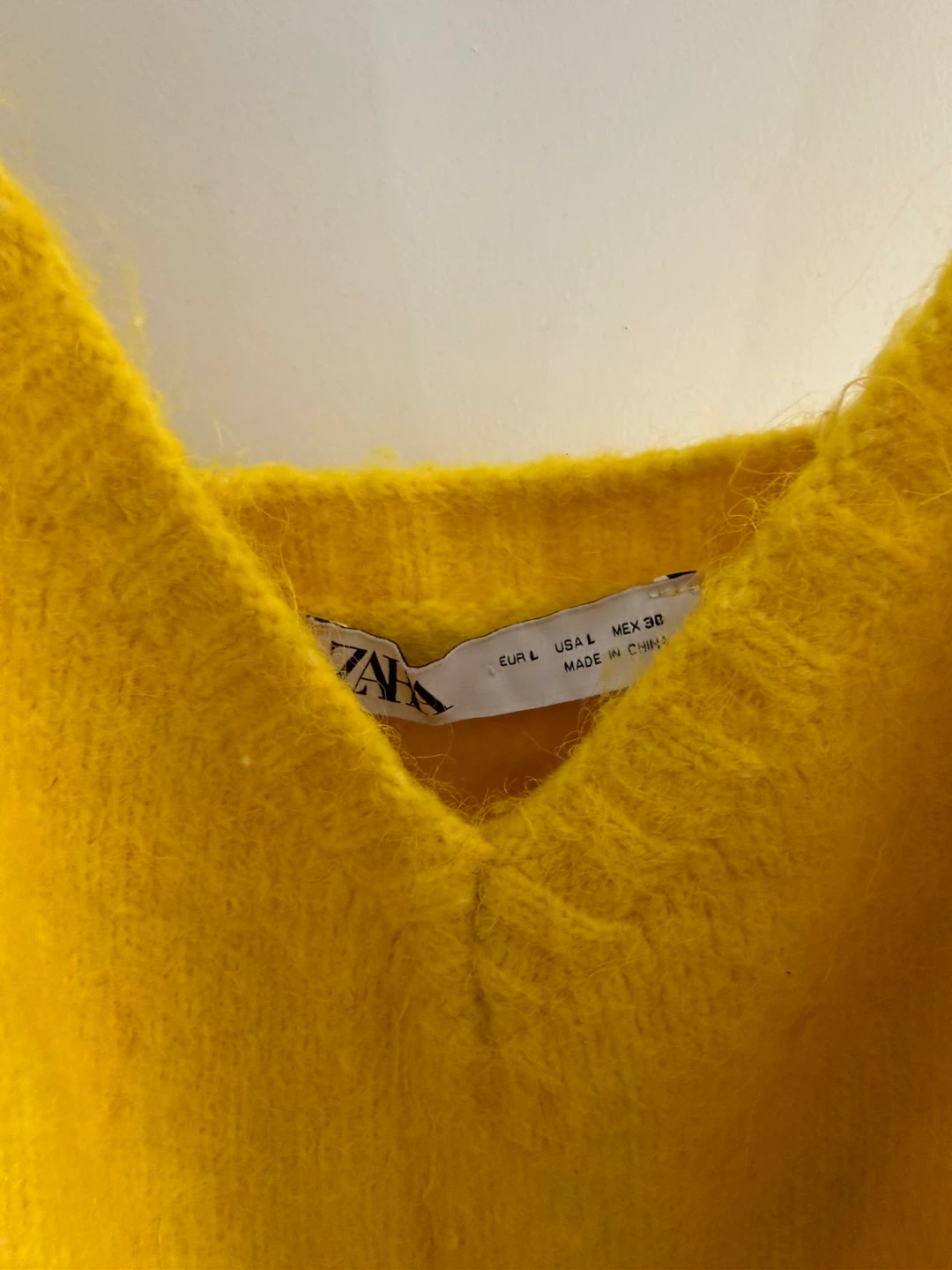 Zara Yellow Knit Cropped Tank Top - Size L - photo 2