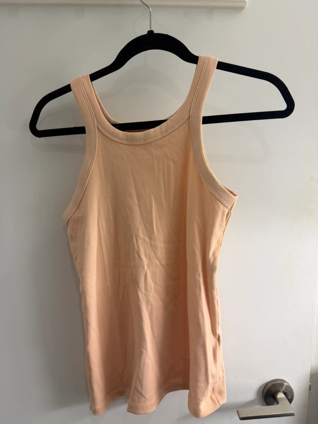 H&M Ribbed Tank Top - Peach - Size M