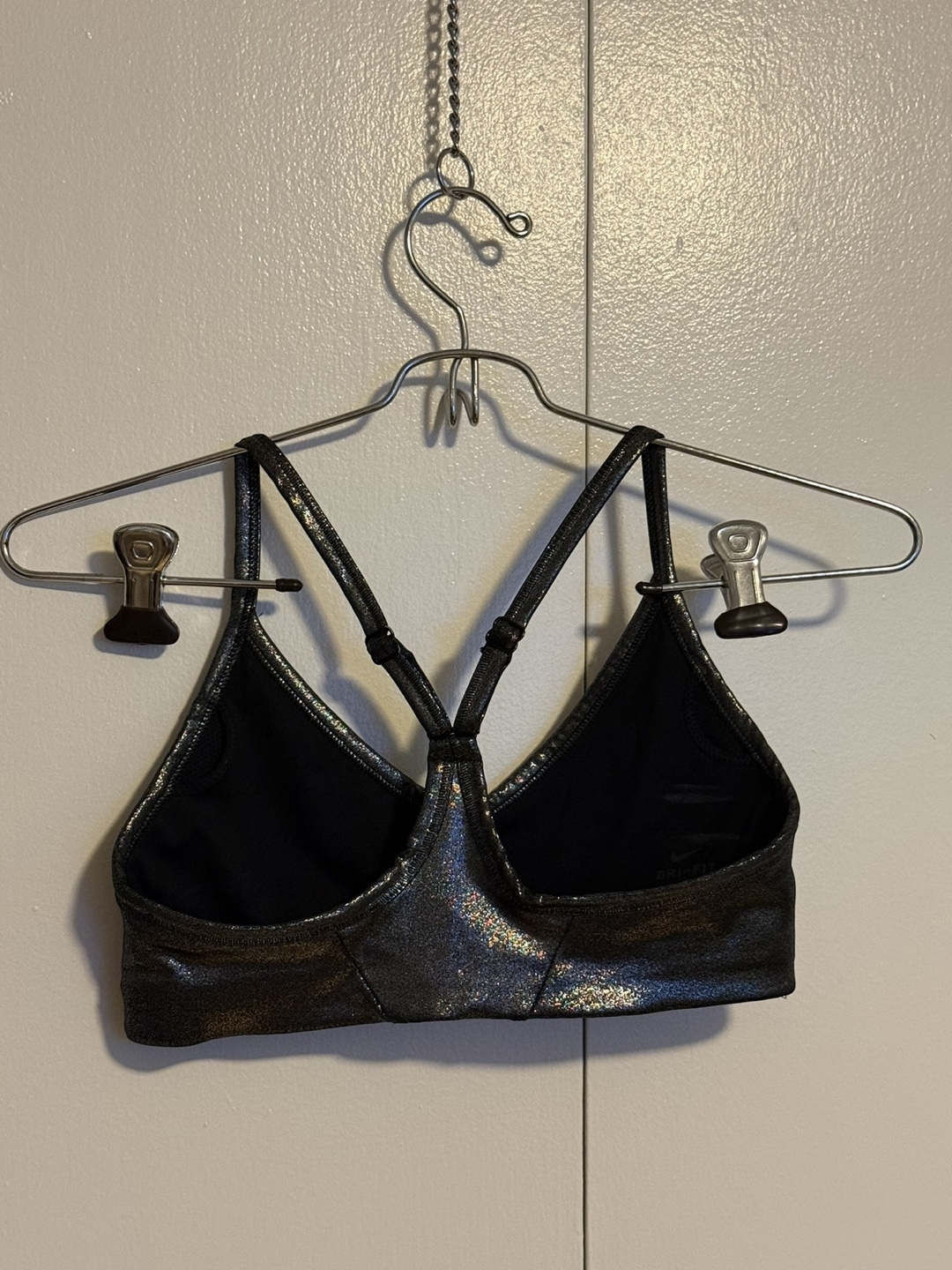Nike Women's Sparkle Sports Bra - Black/Silver - photo 2