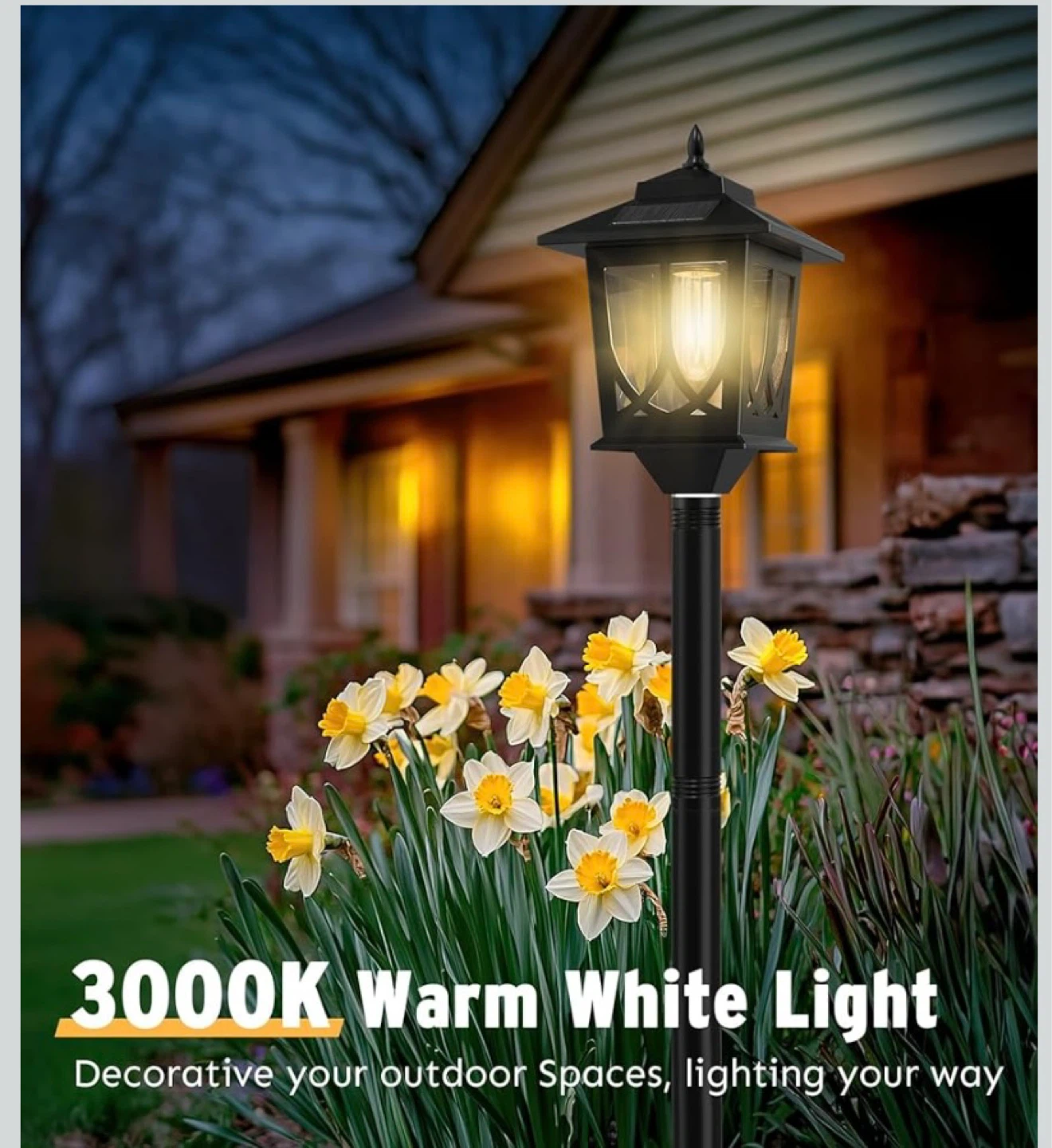 New 63" Solar Lamp Post Light 2 Pack - photo 5