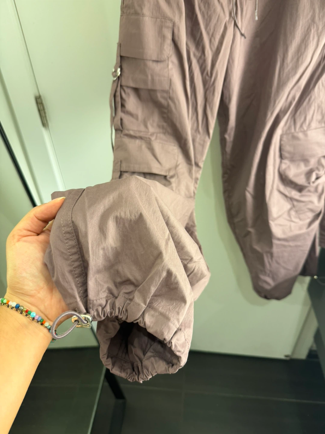 Zara Women's Cargo Pants - Mauve sz L - photo 3