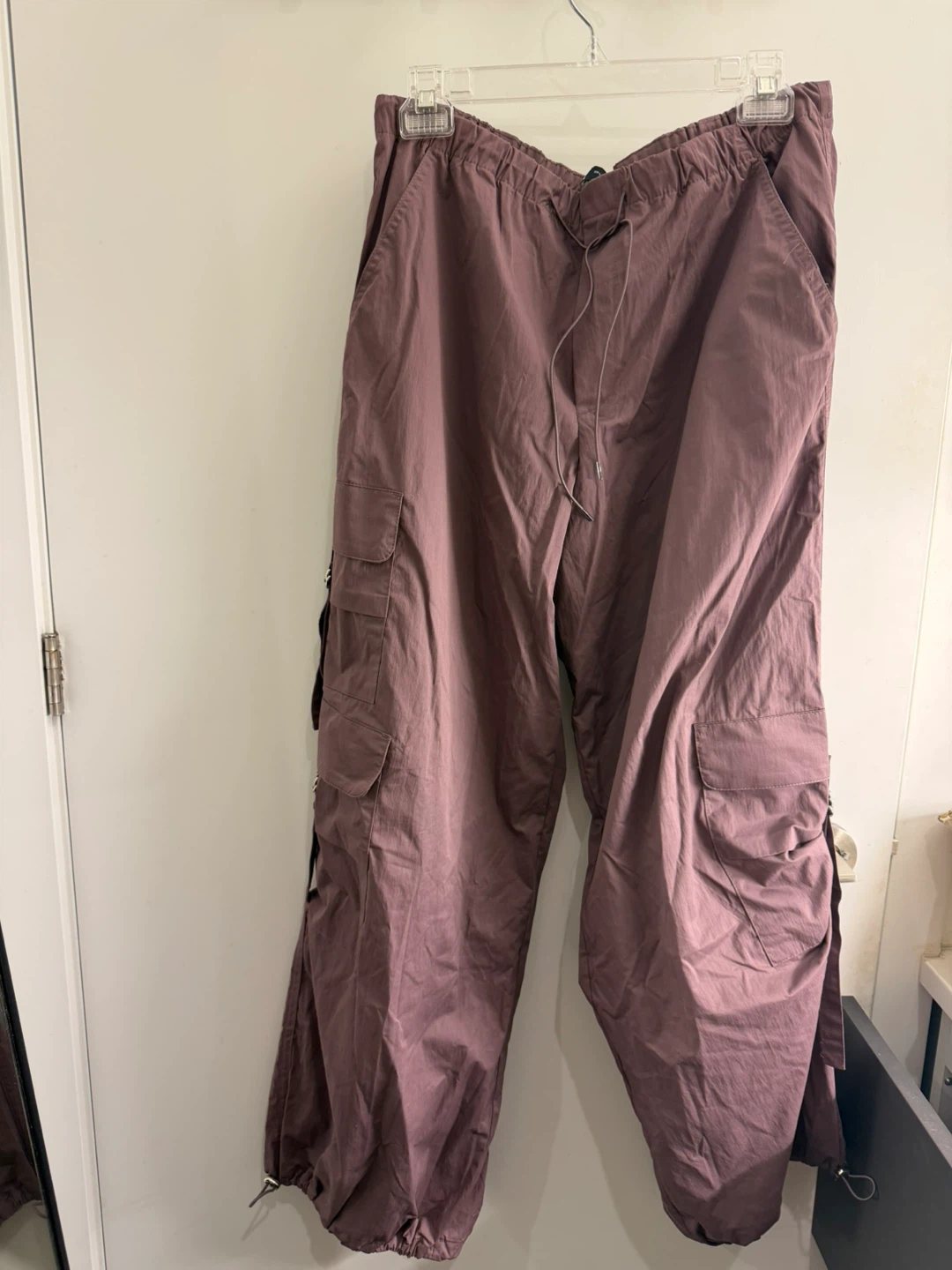 Zara Women's Cargo Pants - Mauve sz L