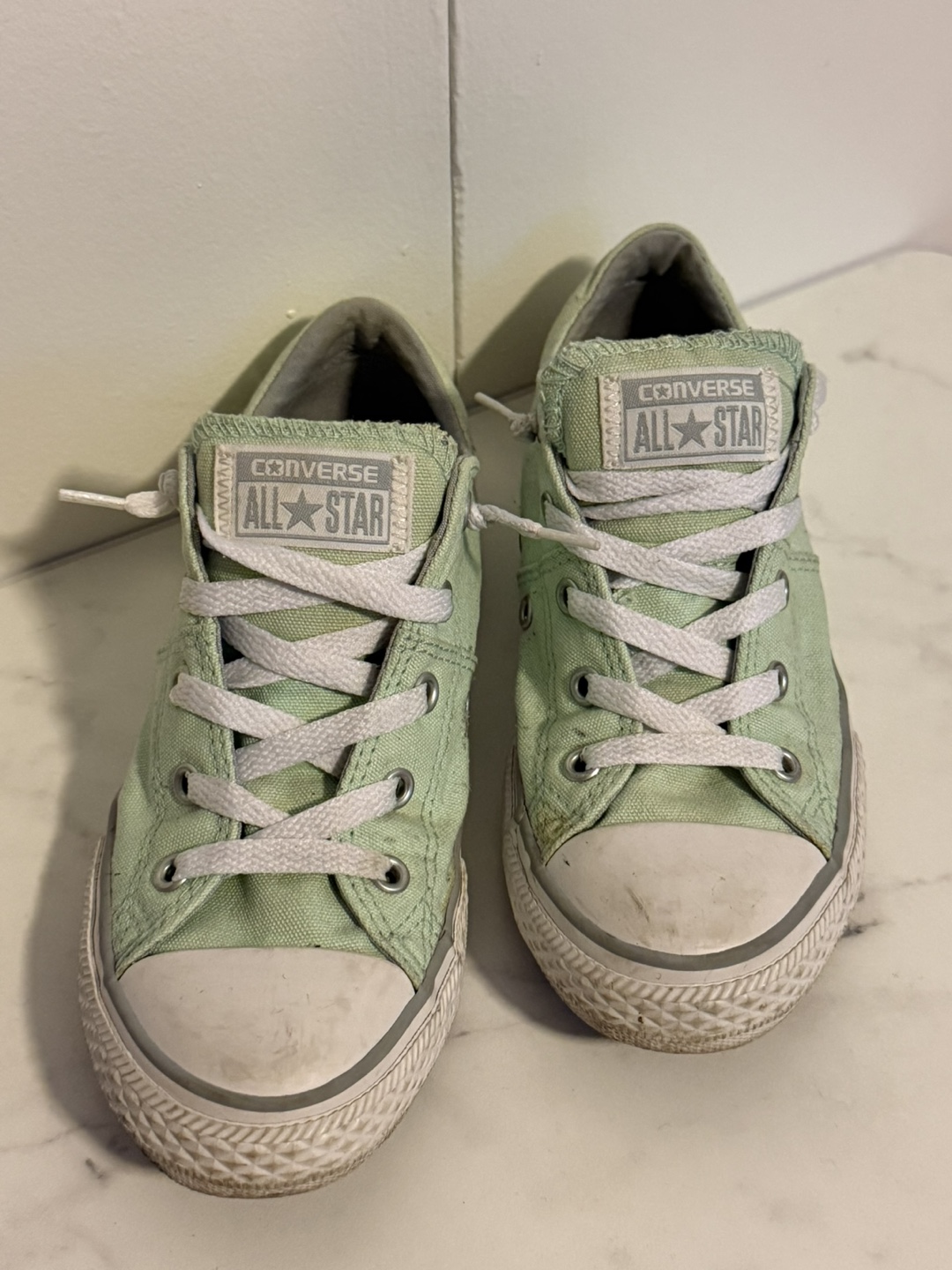 Converse All Star Junior Shoes Mint Green