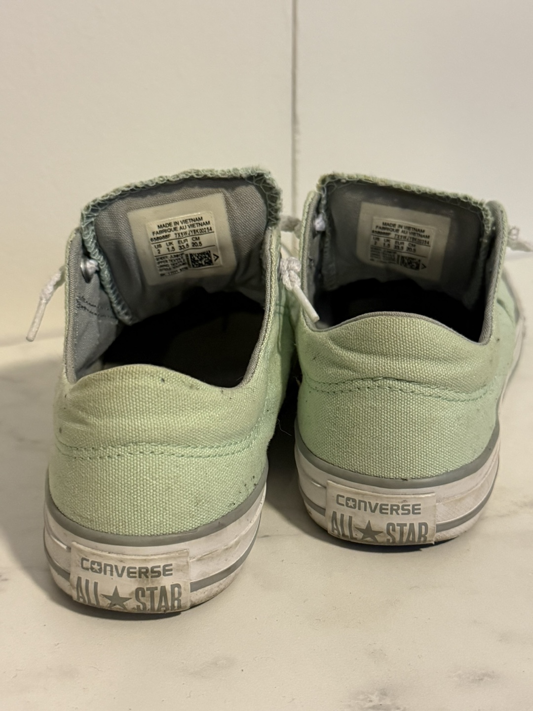 Converse All Star Junior Shoes Mint Green - photo 3