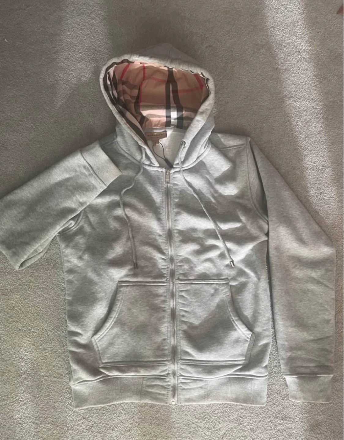Burberry Grey Full Zip Hoodie - photo 4