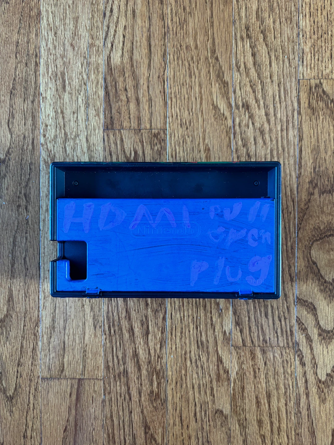 Painted Nintendo switch dock with power cord and hdmi cord - photo 3