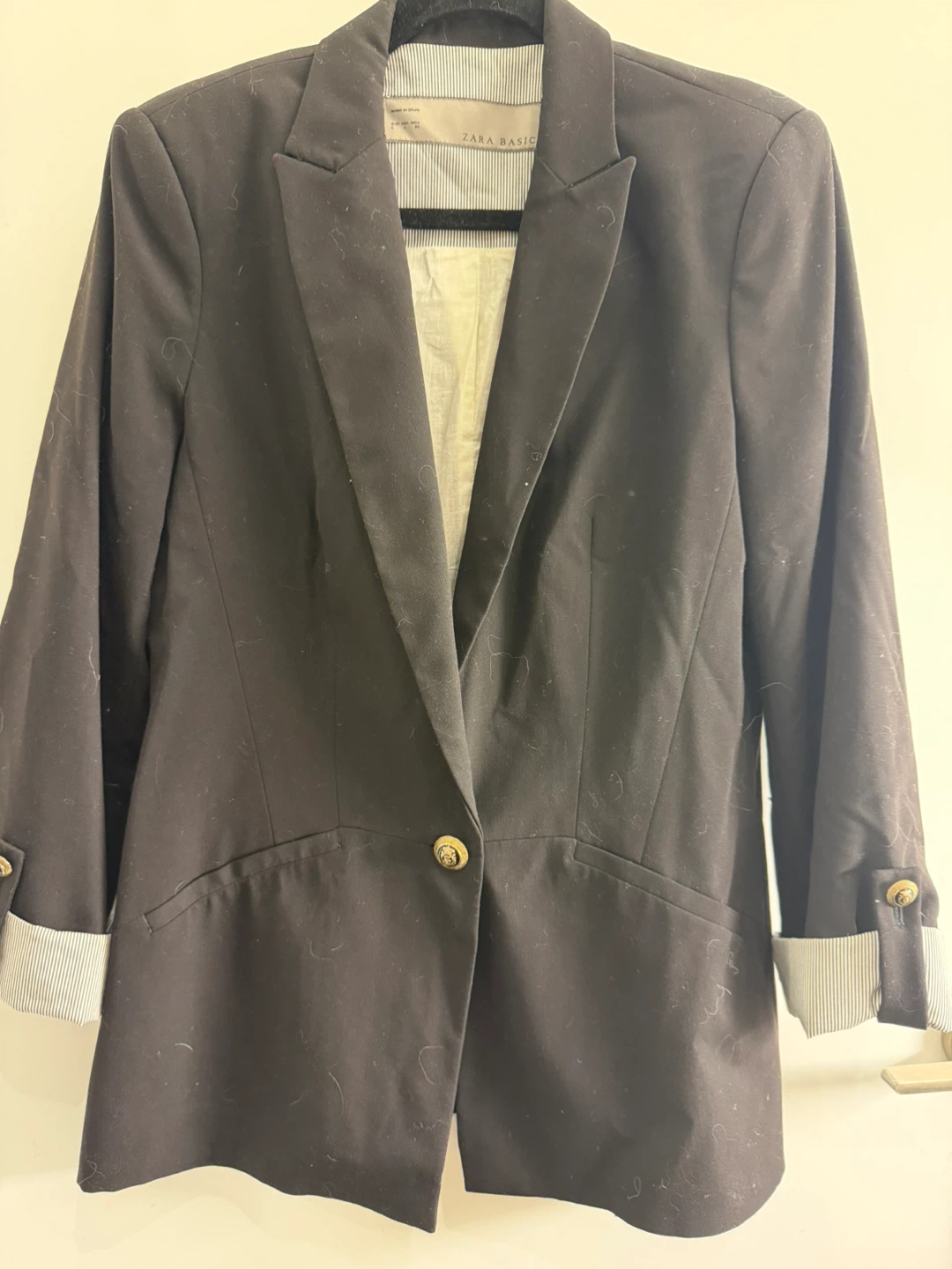 ZARA BASIC Black Blazer - Size L - photo 4