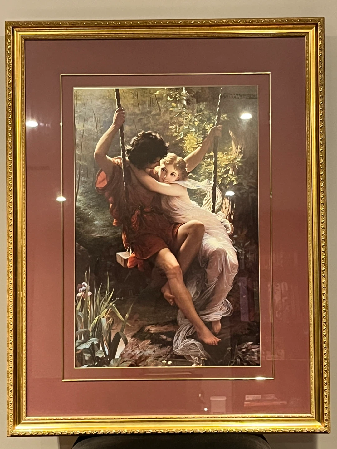 Framed Print of Romantic Scene - photo 3
