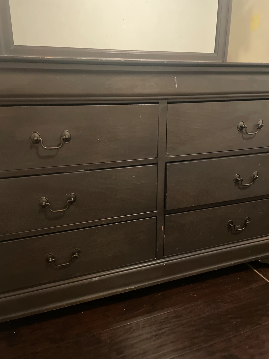 Dark Brown Dresser with Mirror - photo 3