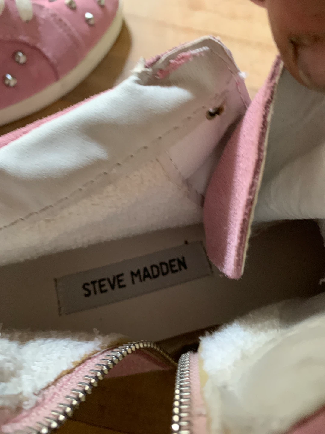 Steve Madden Pink Studded High-Top Sneakers - photo 2