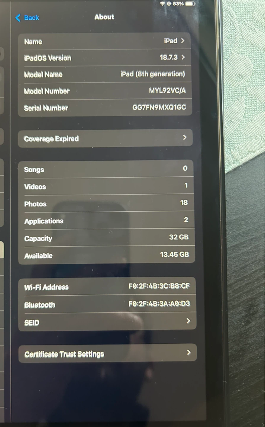 Apple iPad 8th Gen 32GB WiFi Space Grey - photo 5