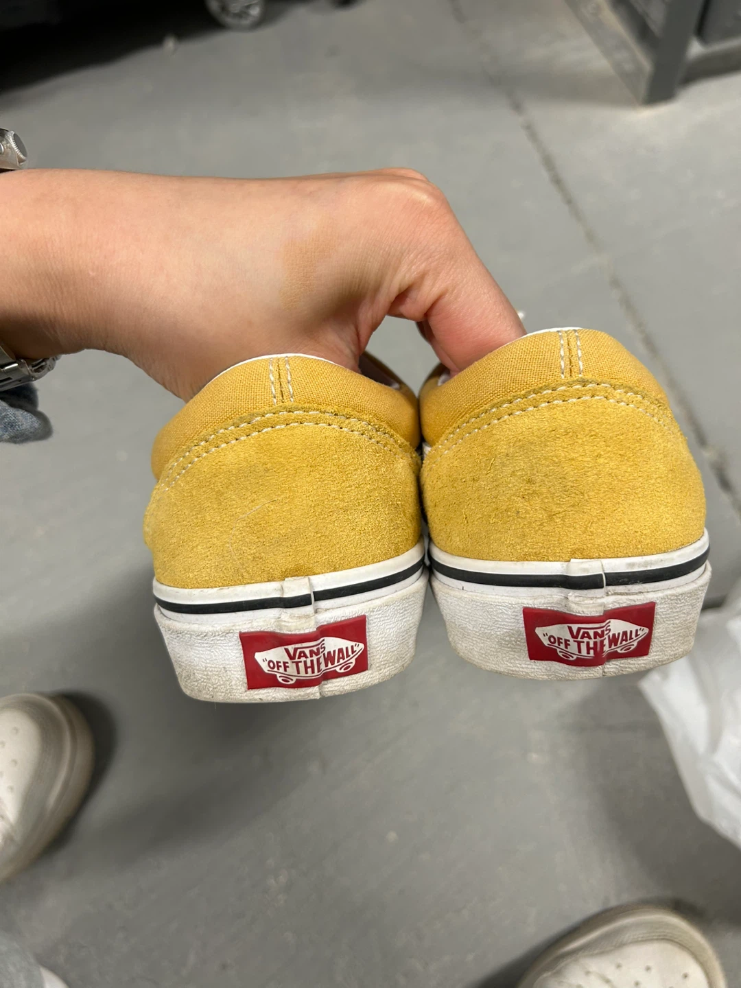 Vans Old Skool Yellow Suede Canvas Sneakers - photo 4
