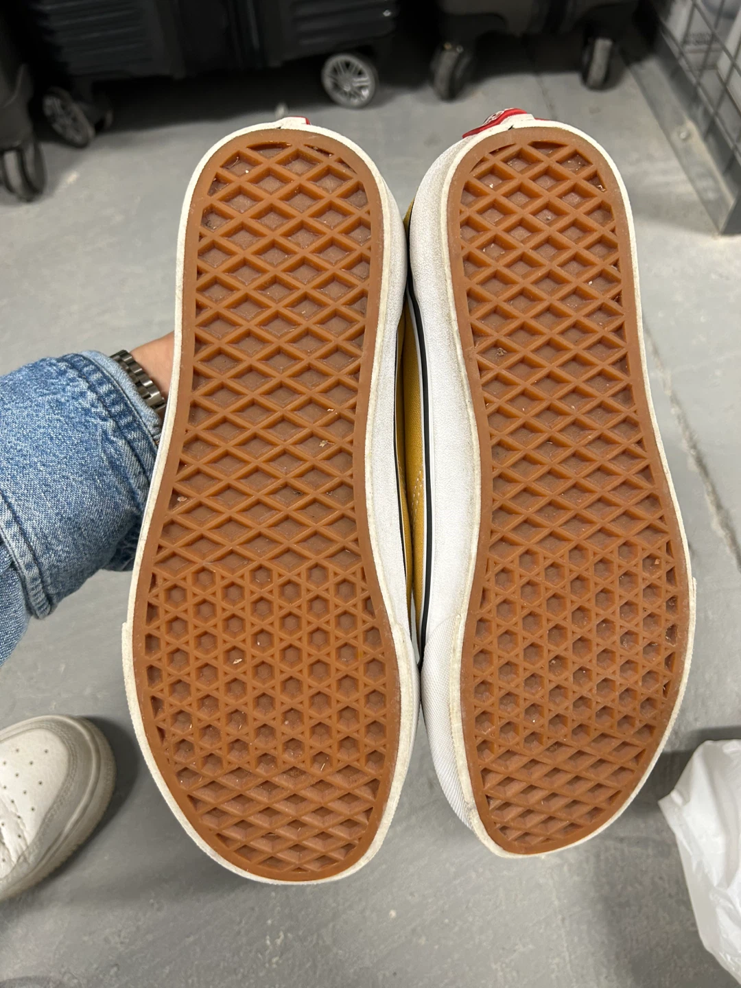 Vans Old Skool Yellow Suede Canvas Sneakers - photo 5