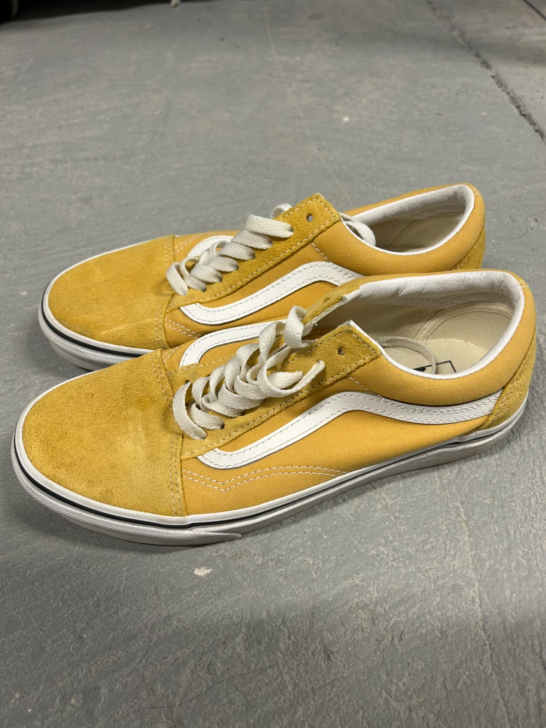 Vans Old Skool Yellow Suede Canvas Sneakers - photo 3
