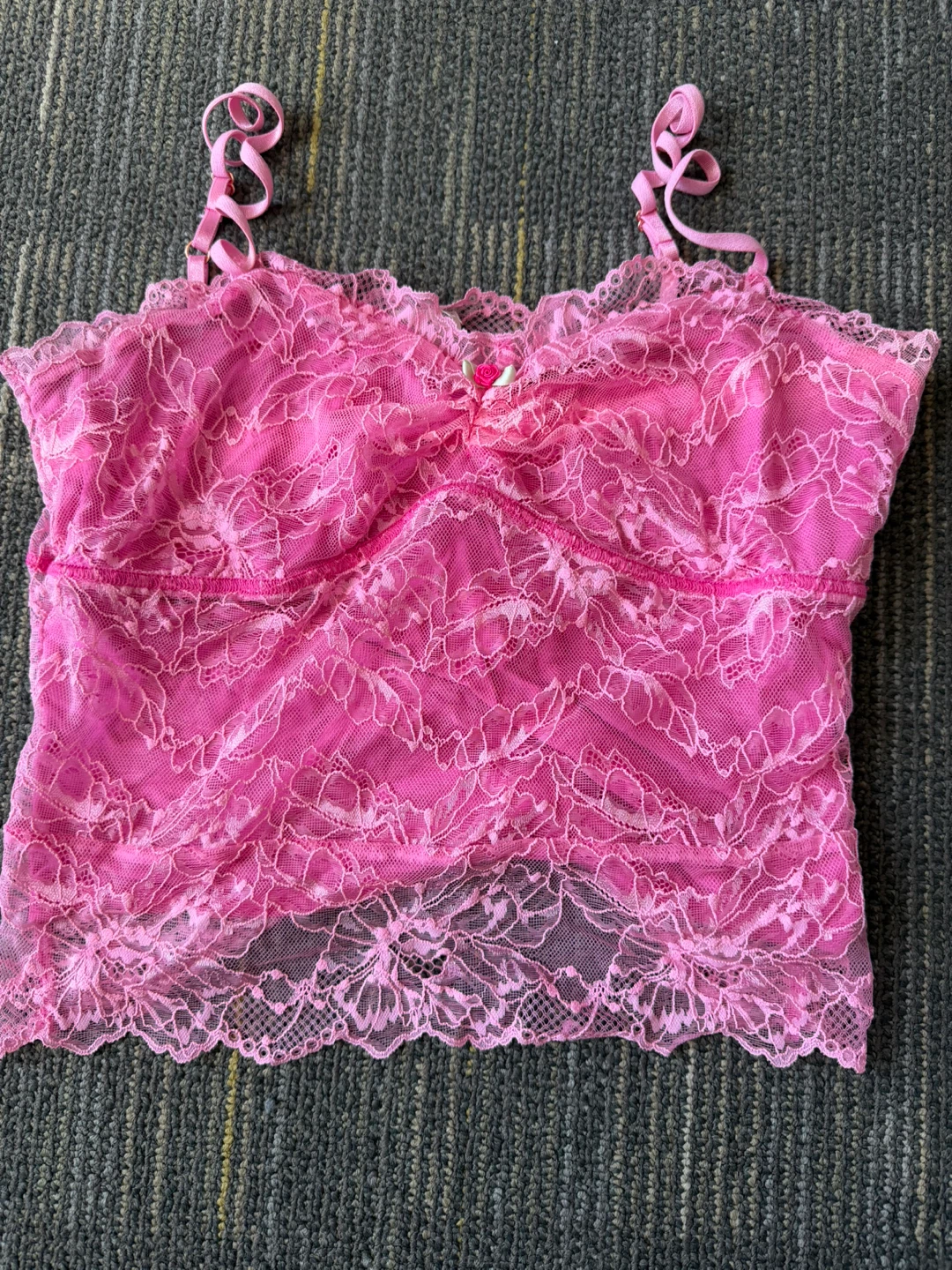 Free People Intimately Pink Lace Camisole