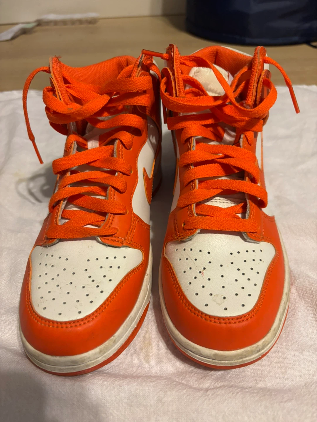 Nike Dunk High Orange and White