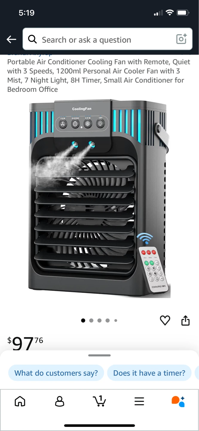 Brand New Portable Air Cooling Fan