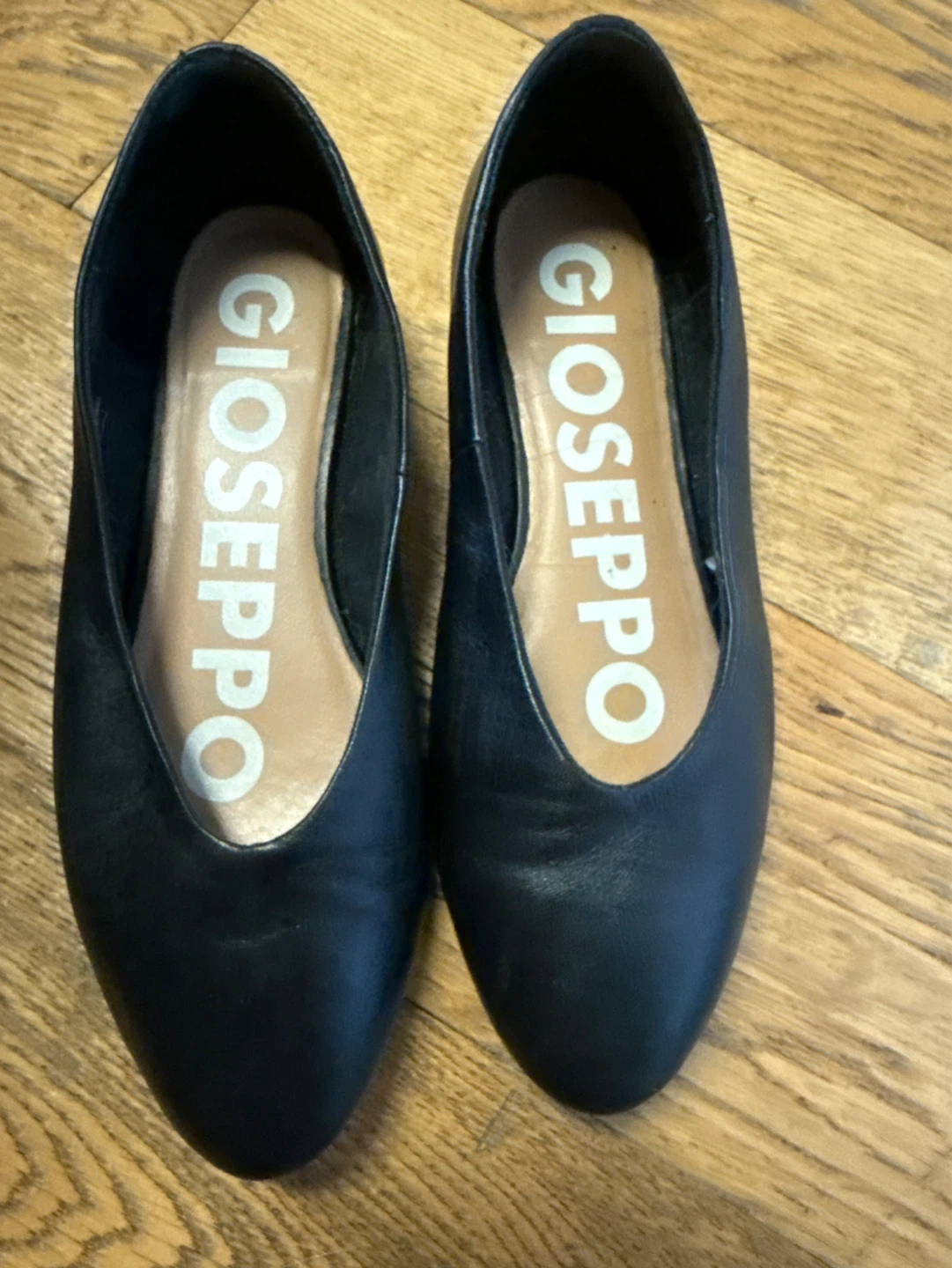 GIUSEPPE Black Leather Flats - Women's Shoes - photo 4