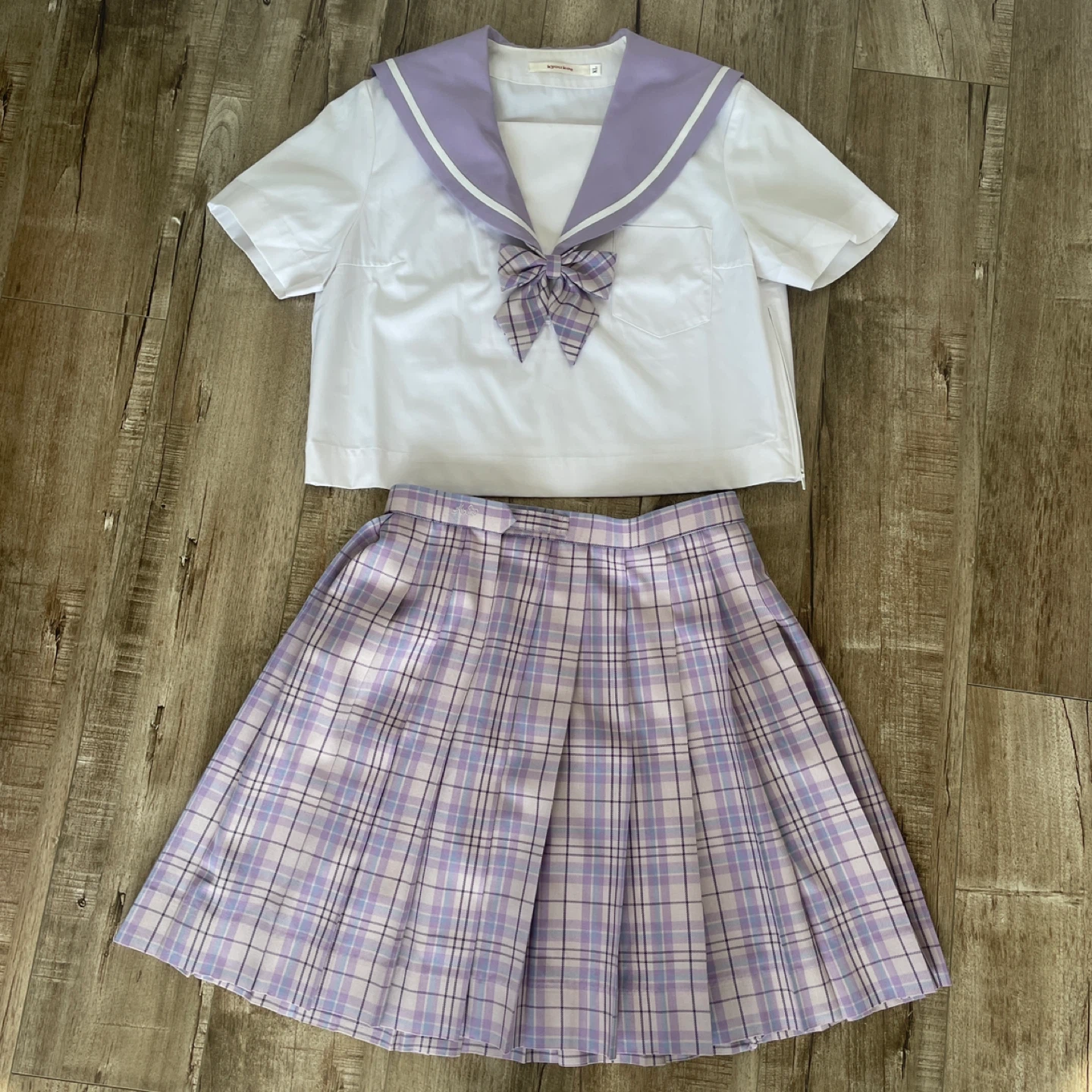 Purple Sailor Style School Uniform (Women Size S - M) - photo 2