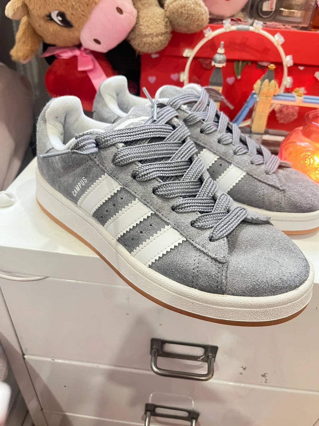Adidas Campus Grey Suede Sneakers