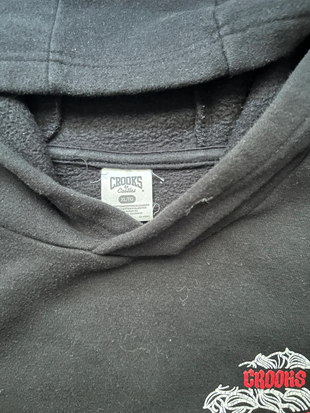 Crooks & Castles Black Hoodie XL/TG - photo 2