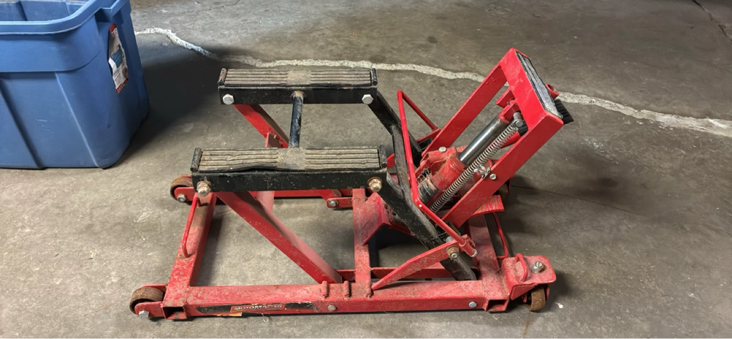 Red Motorcycle Lift Stand - photo 3