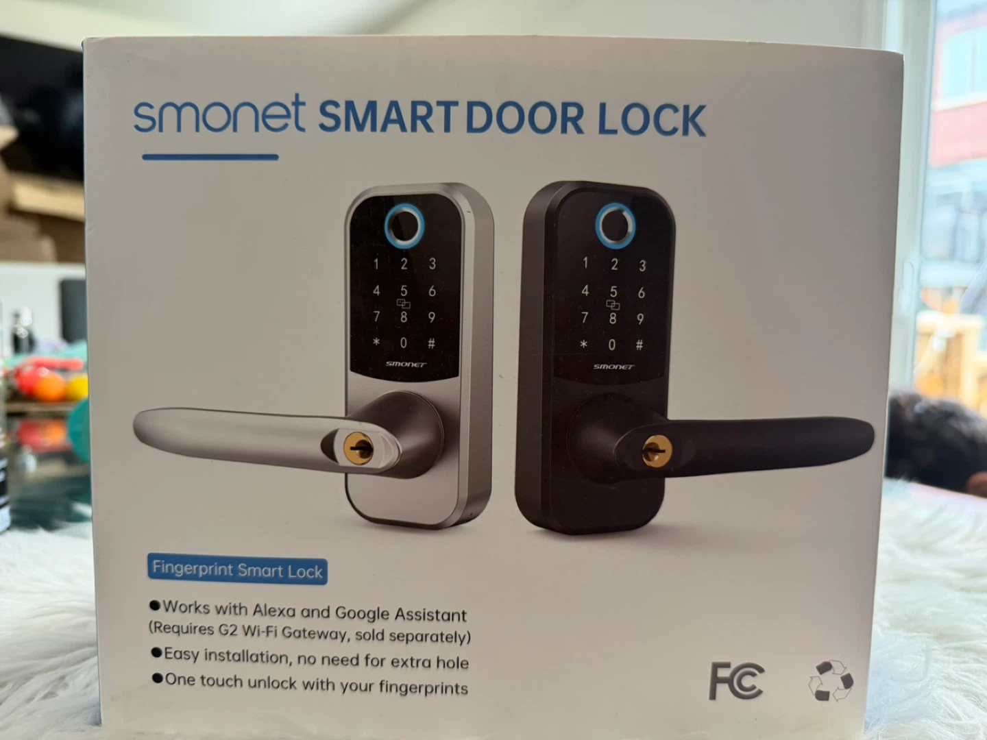 Smonet H001 Keyless Smart Lock with Handle & Wifi Gateway