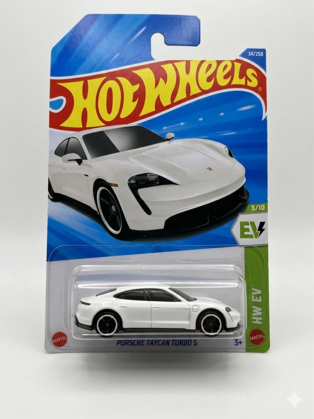 Hot Wheels Porsche Taycan Turbo S White