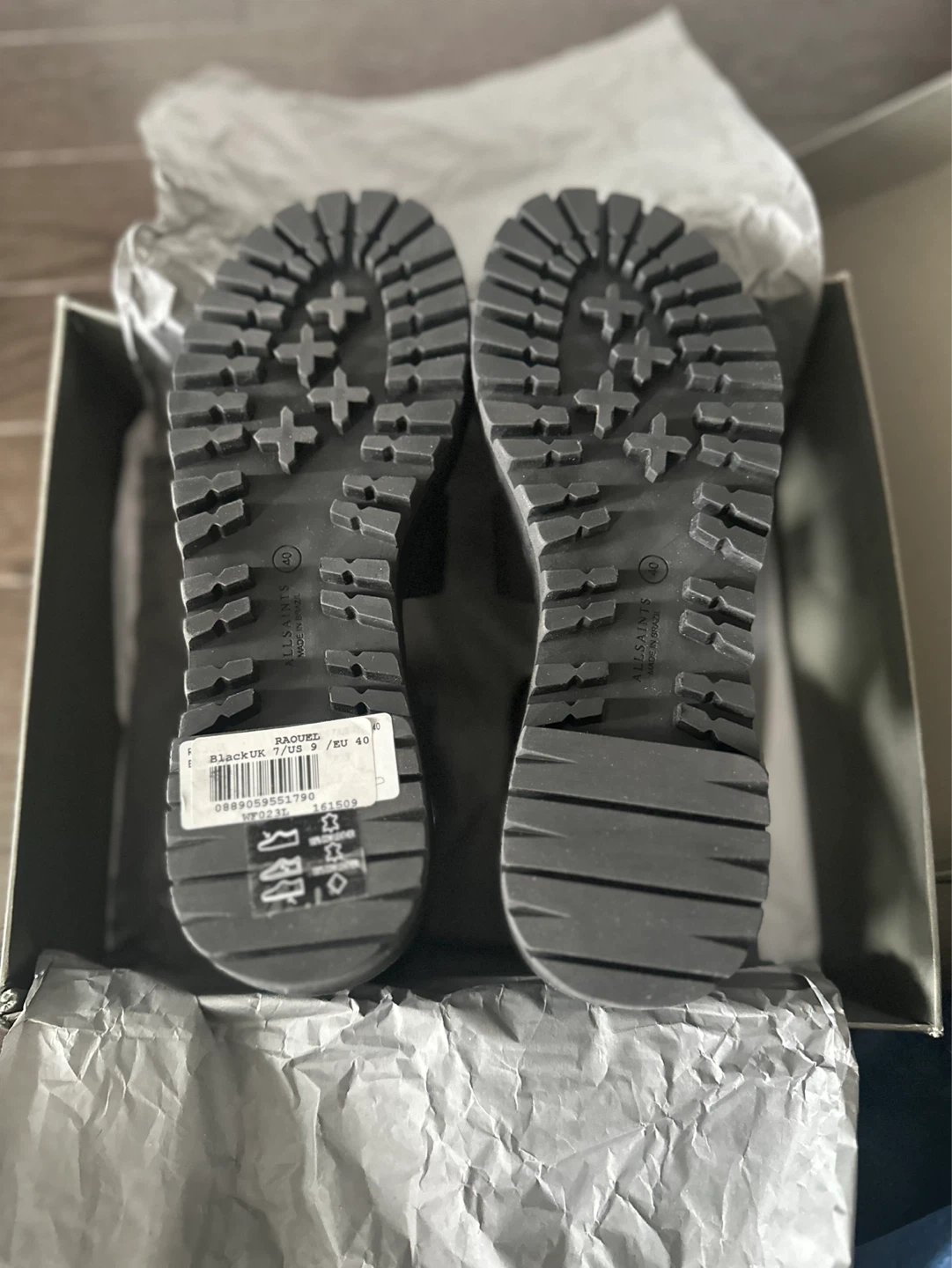 AllSaints Black Leather Gladiator Sandals Size UK 7/US 9/EU 40 - photo 3