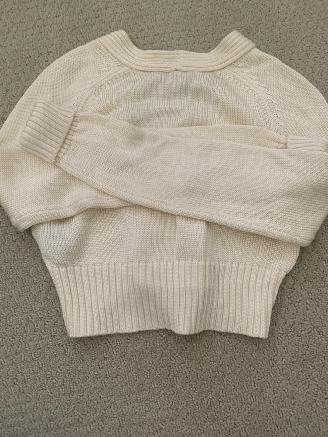 Club Monaco Cream Cropped Cardigan - photo 2