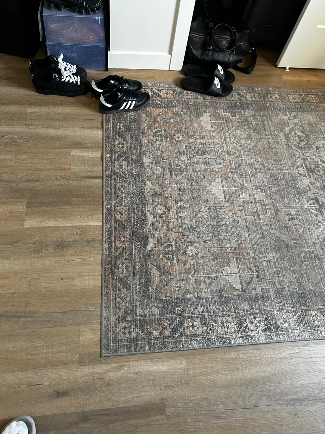 Distressed Medallion Area Rug - photo 4