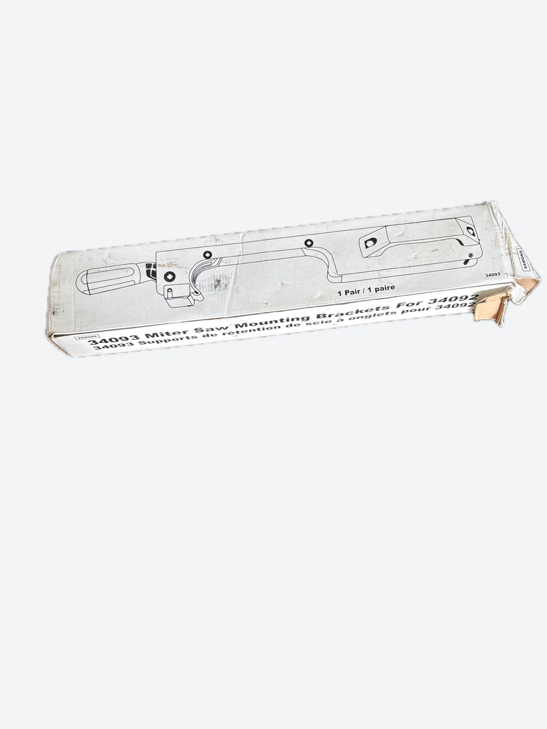 Samona 34093 Miter Saw Mounting Brackets (1 Pair)