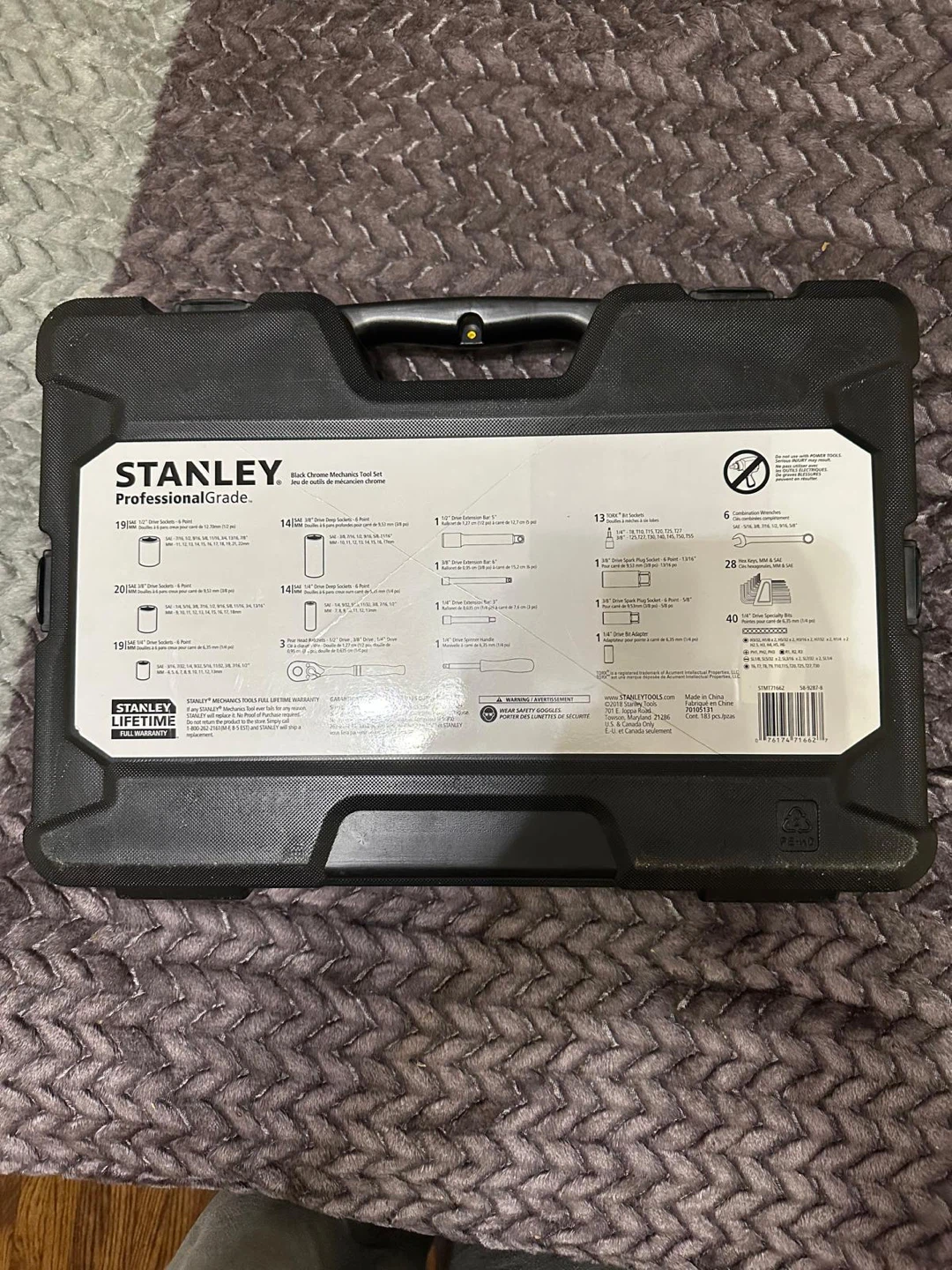 Stanley 183 Peice Socket Set. - photo 3