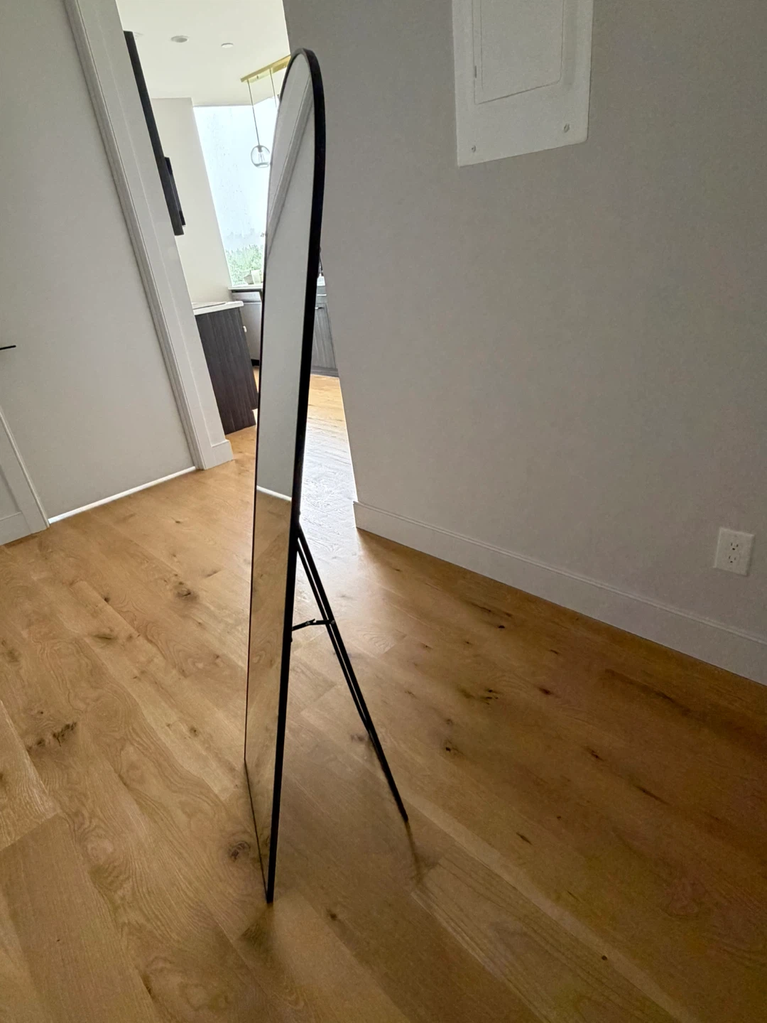 Full Length Arch Mirror with Black Frame - photo 2