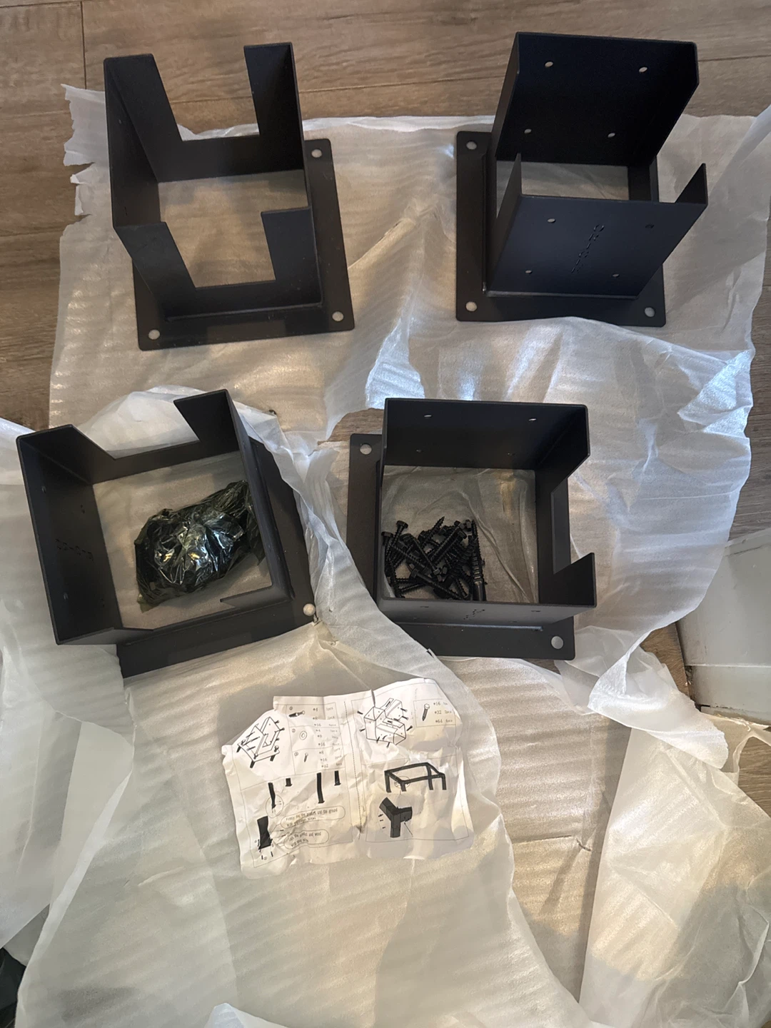 Black Metal Shelf Brackets