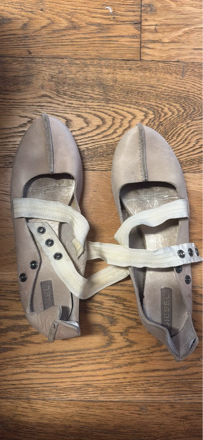 Diesel Ballet leather Flats