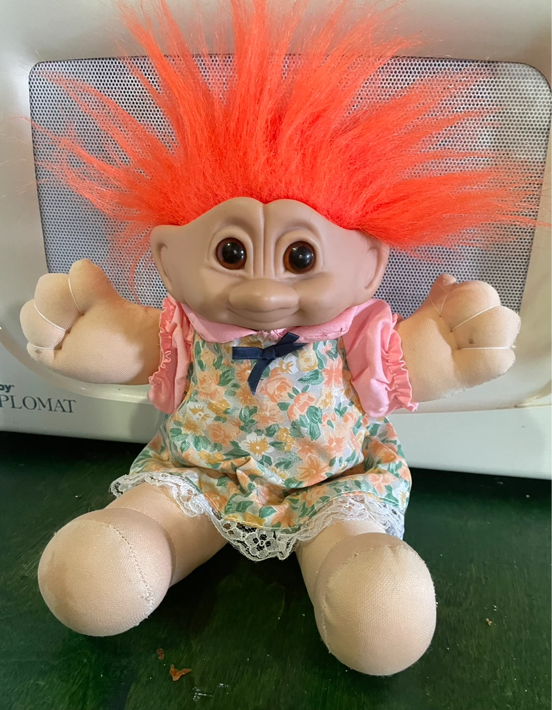 Vintage Troll Doll with Orange Hair