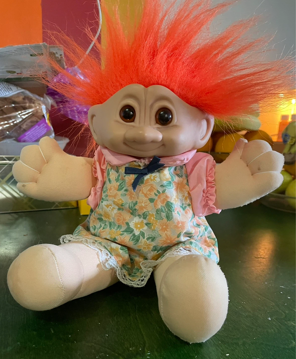 Vintage Troll Doll with Orange Hair - photo 4