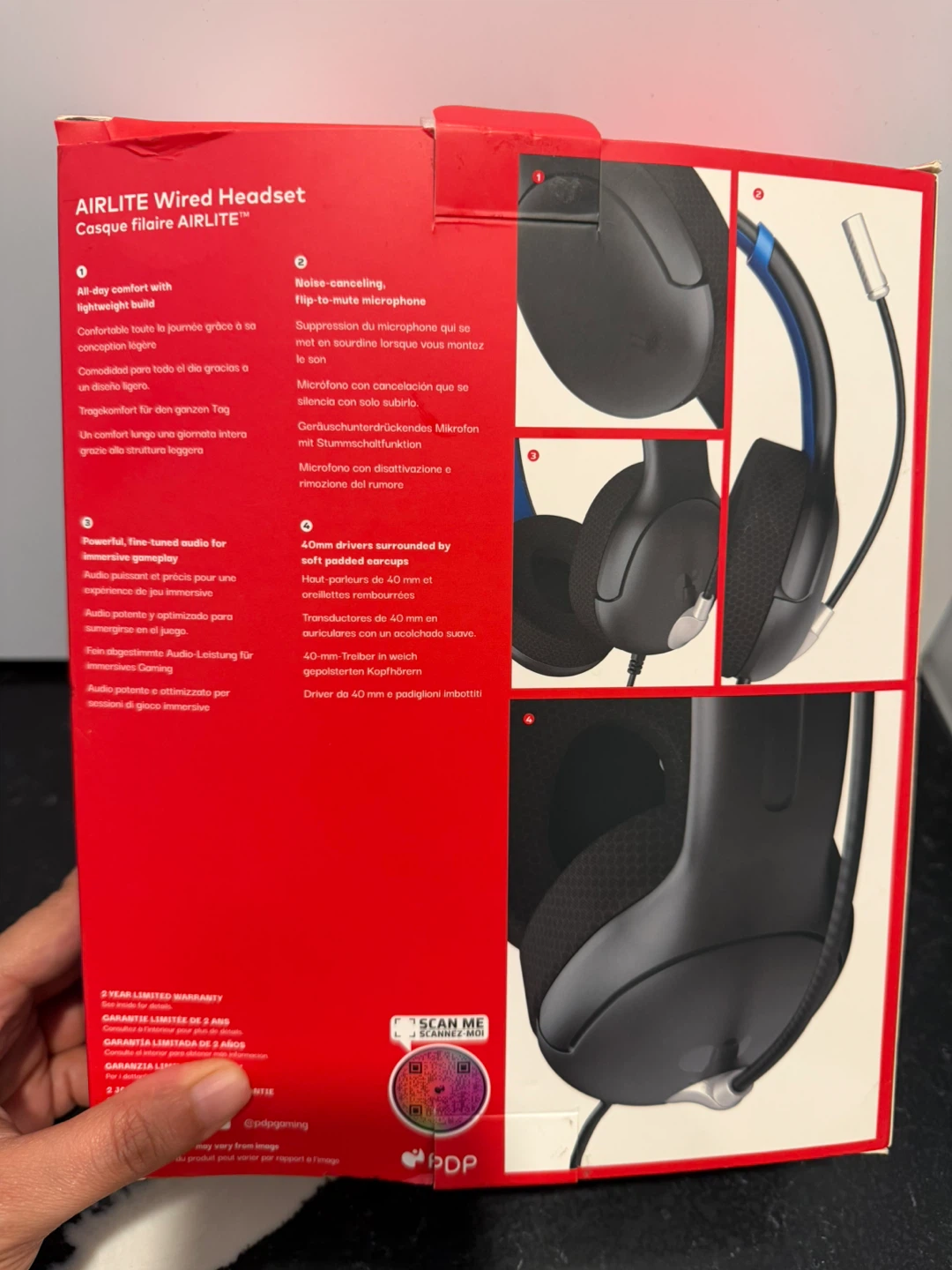 PDP AIRLITE Wired Headset for Nintendo Switch