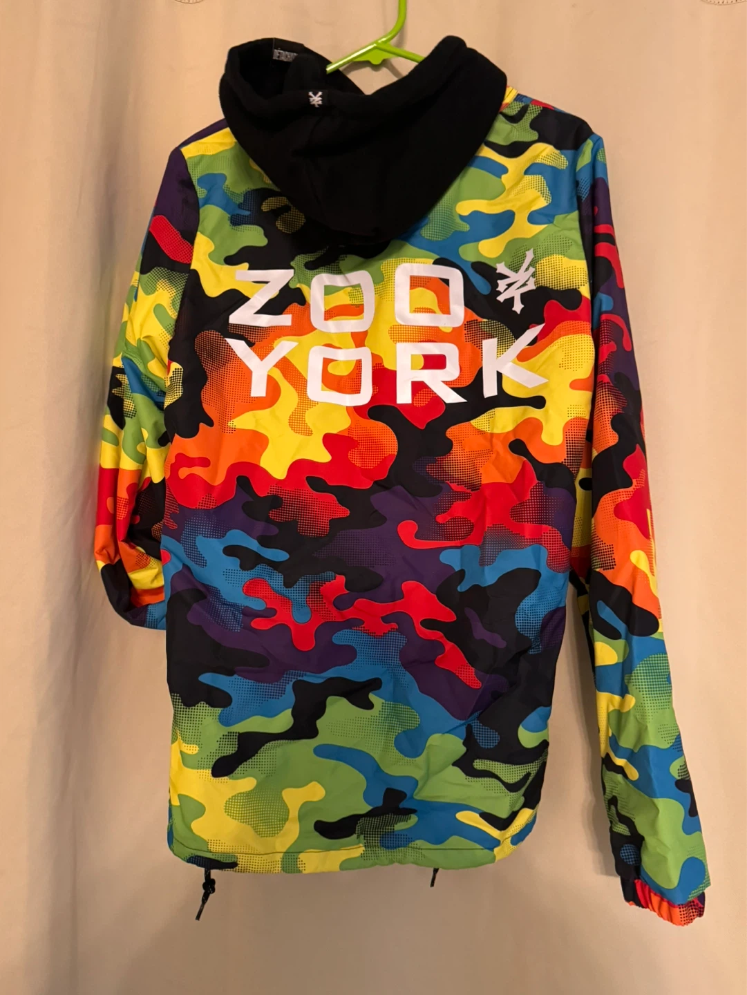 BRAND NEW Zoo York Rainbow Camo Anorak Jacket Size S/P - photo 5