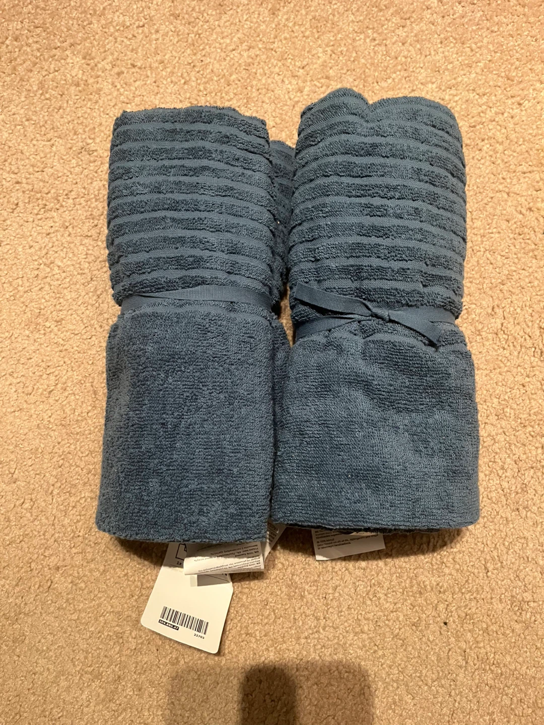 IKEA GULVIVAL Bath Towels (2) - Dark Gray-Blue - photo 2