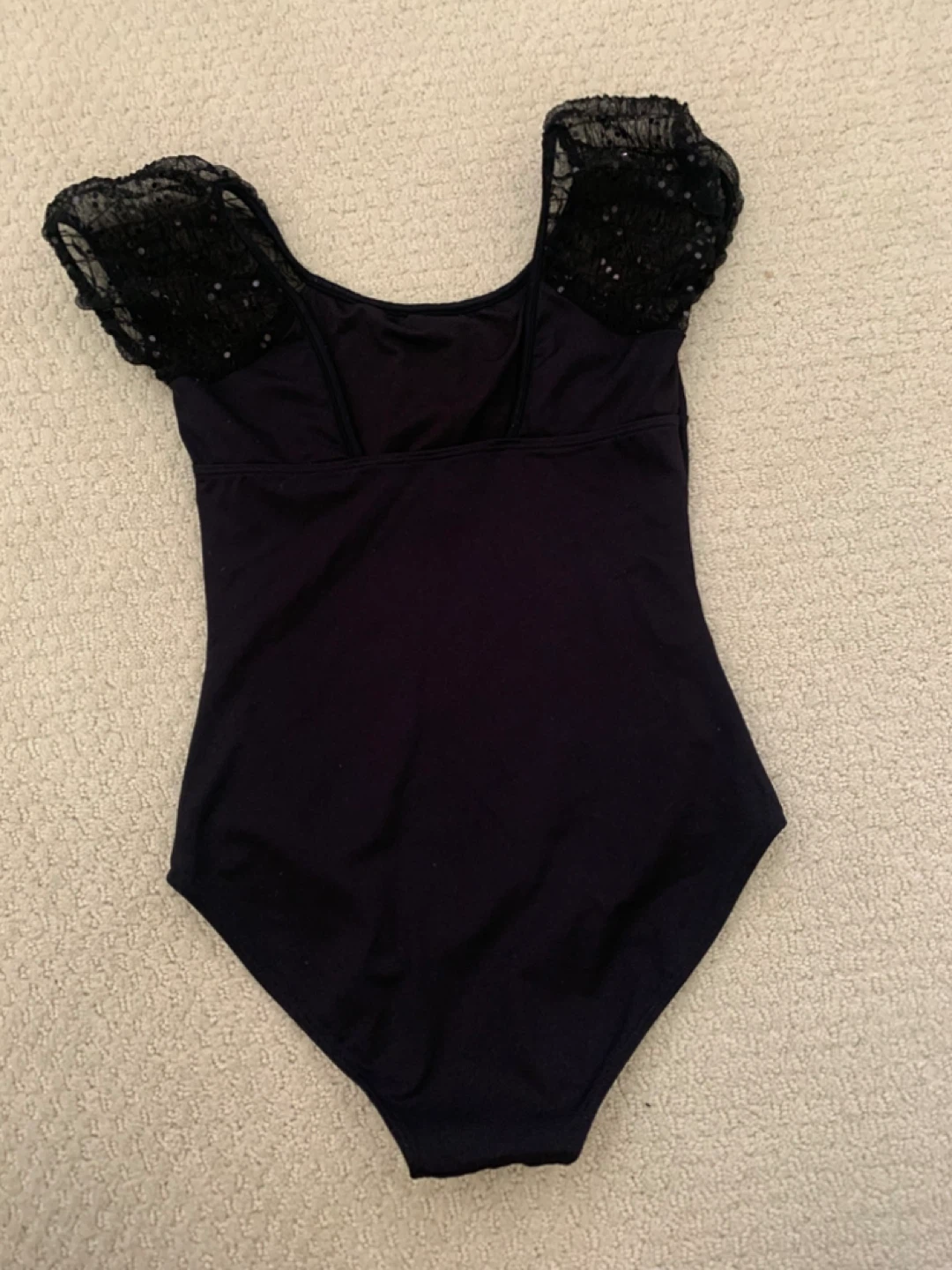 Mirella Black Leotard Size 12 - photo 2