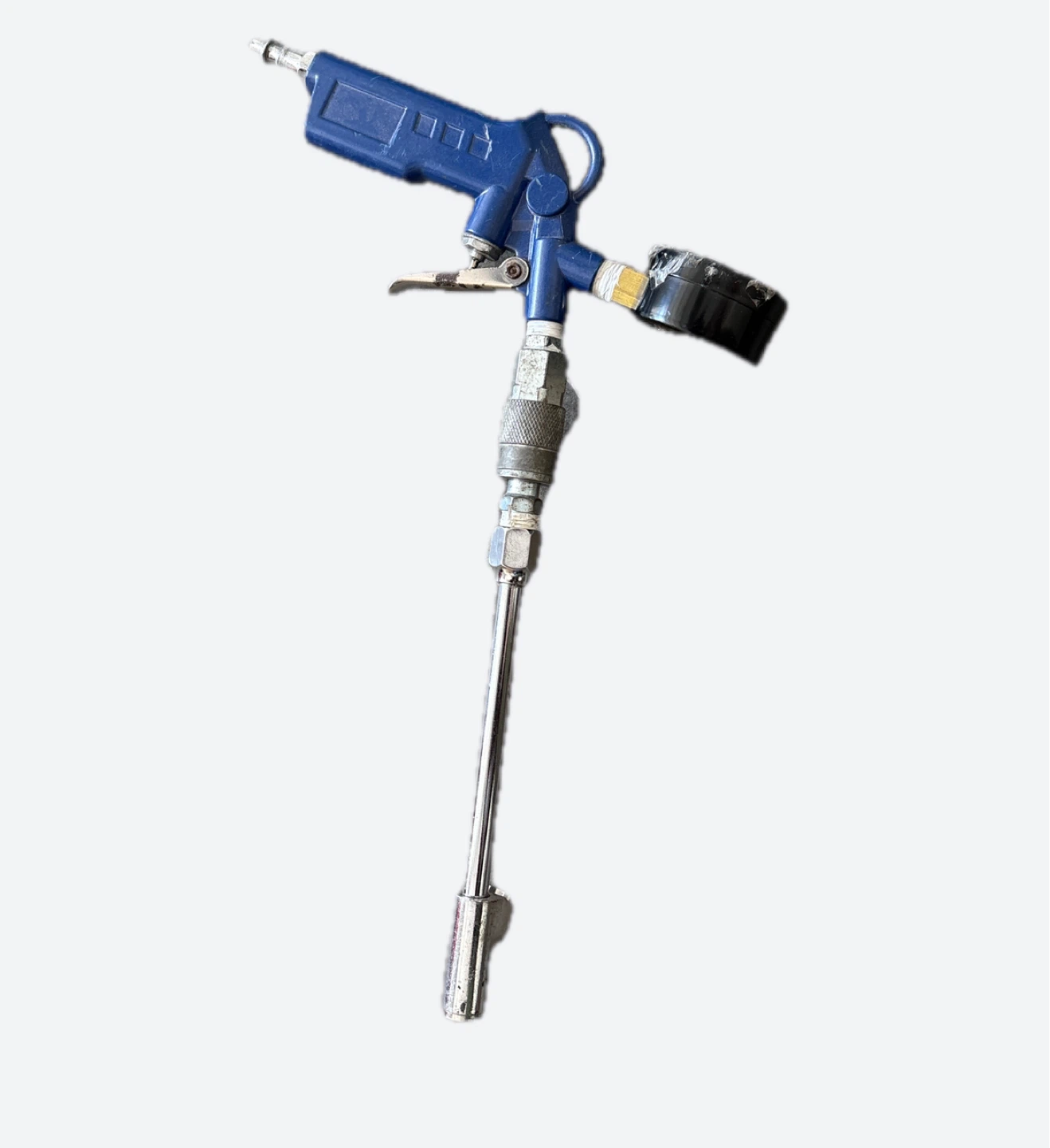 Blue Air Duster Blow Gun with Gauge